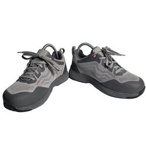 Women's 8.5 KEEN Utility Sparta II aluminum toe work shoes Drizzle/Papaya Safety